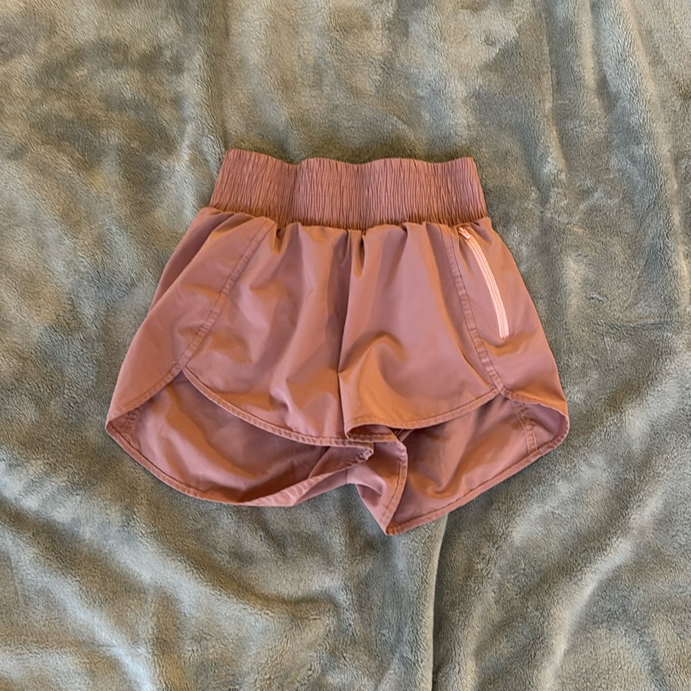 High waisted athletic shorts